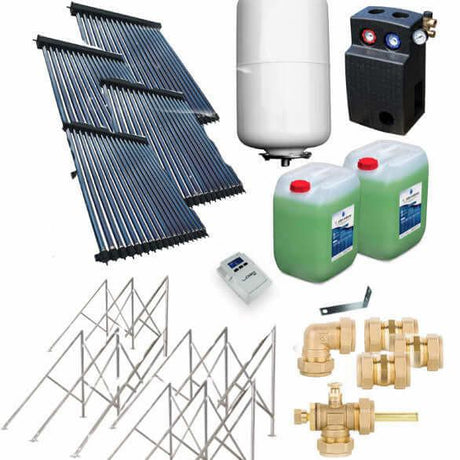 Solarpaket Röhrenkollektor HP22 Flachdach 14,44 m².