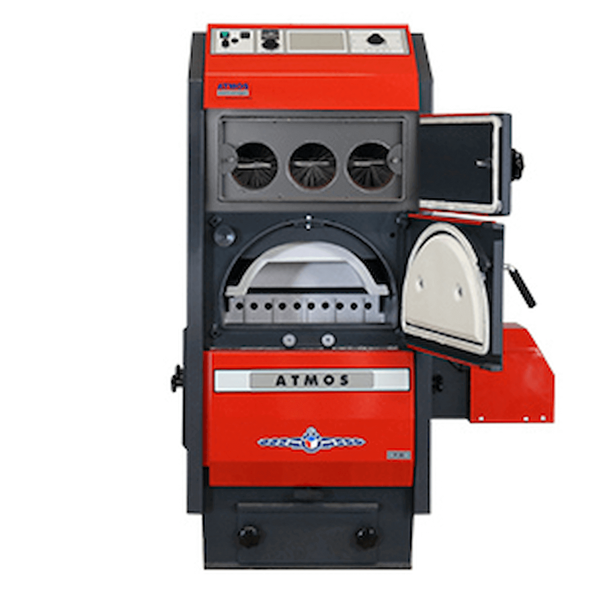 ATMOS P20 Pelletkessel 🔥 mit Holznotbetrieb, effektive Wärme 💨 und umweltfreundliche 🌍 Heizlösung.