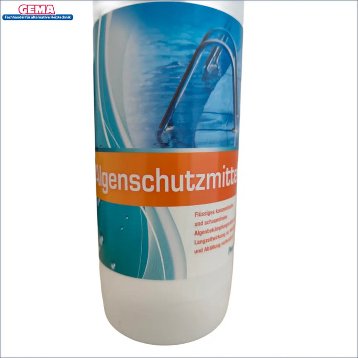 Algenschutzmittel 1L für sauberes 🏊♀️Poolwasser 💧. Effektiver Schutz gegen Algen für ungestörtes Badevergnügen.