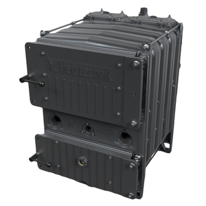 Grauer Gusseisenkessel IBC Holzvergaserkessel GK-7k-öko 25 kW für effizientes Heizen