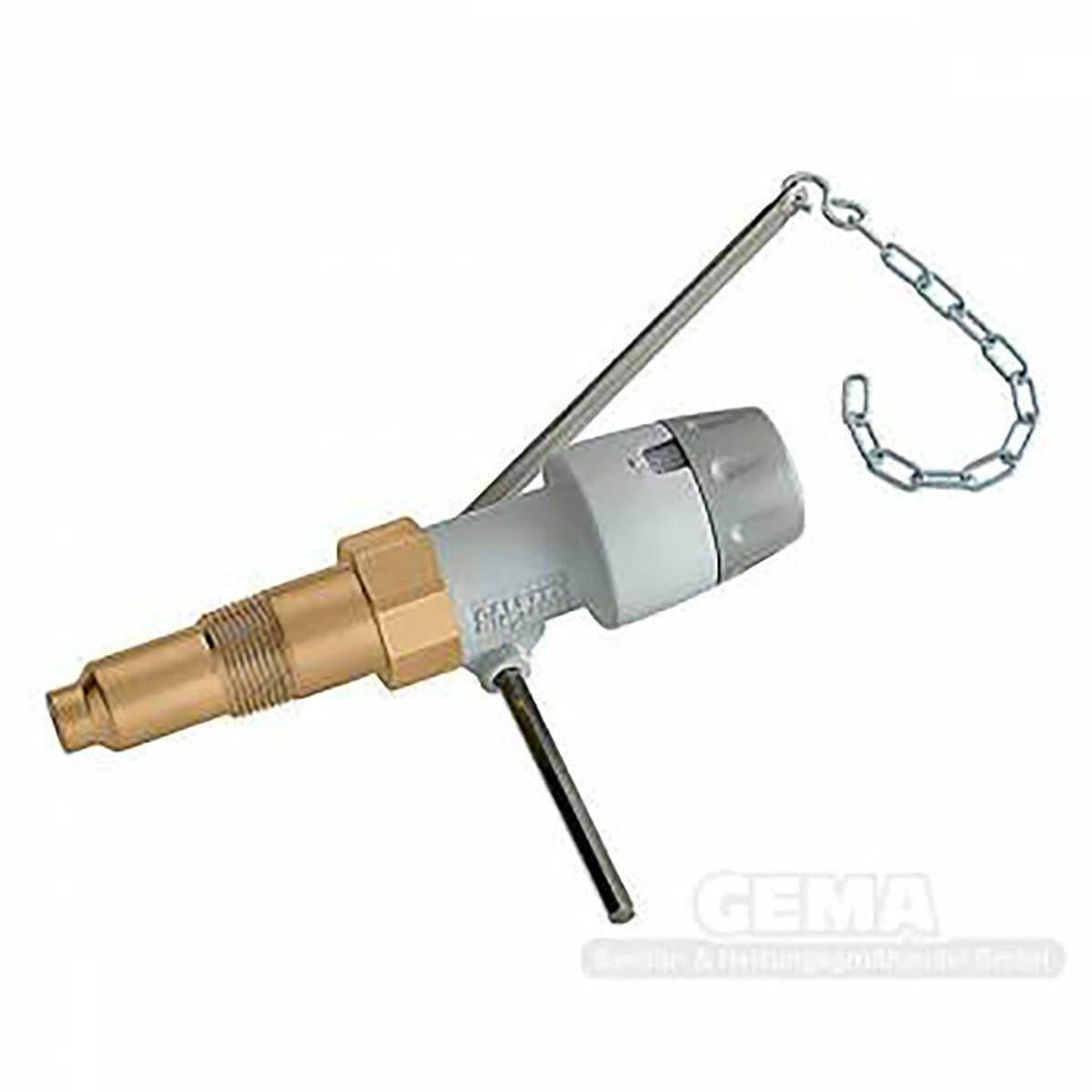 Brass and plastic float valve mit Metallarm und Kette für Caleffi Feuerzugregler