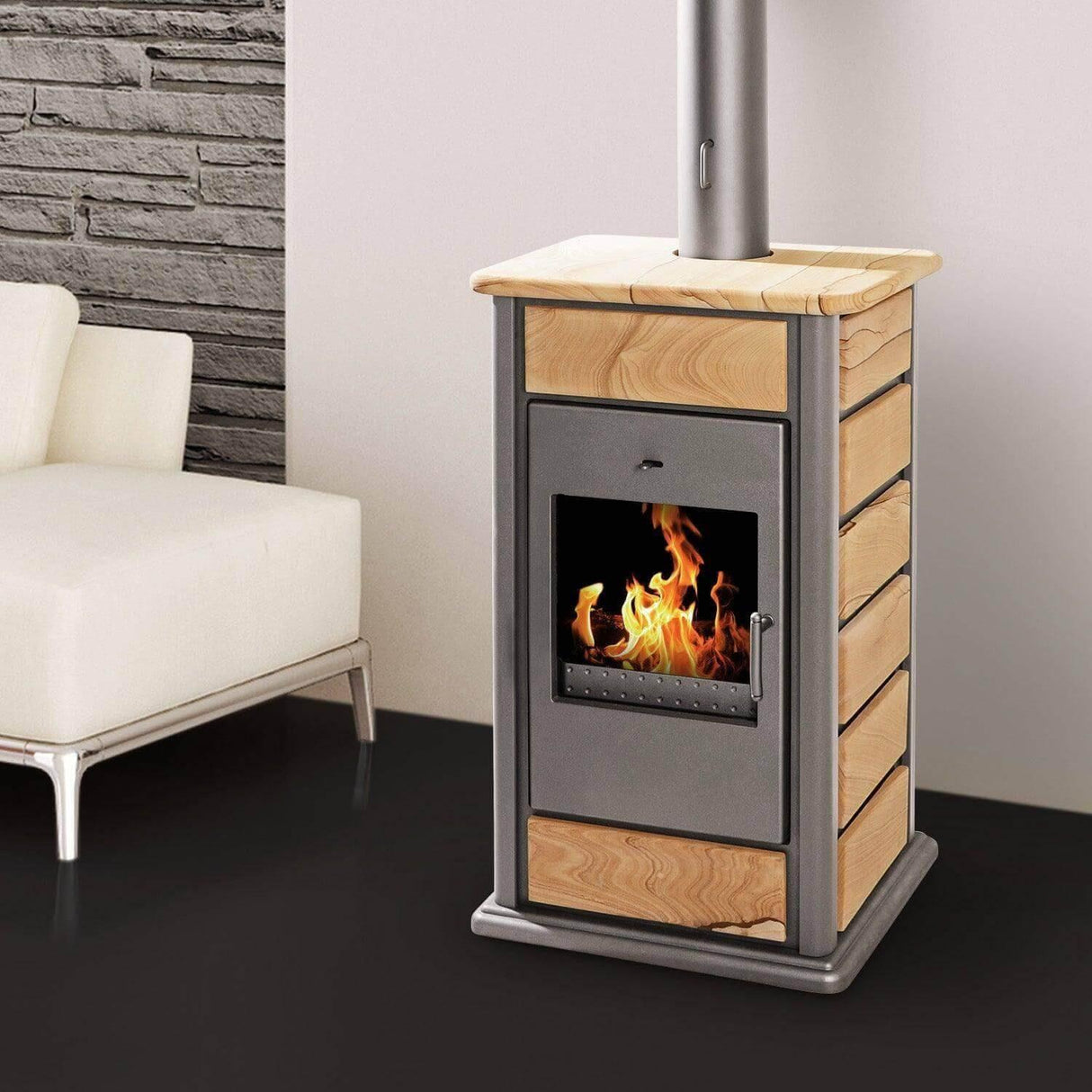 Kaminofen wasserführend - Alicante von Schmitzker 14,5 kW - GEMA Shop