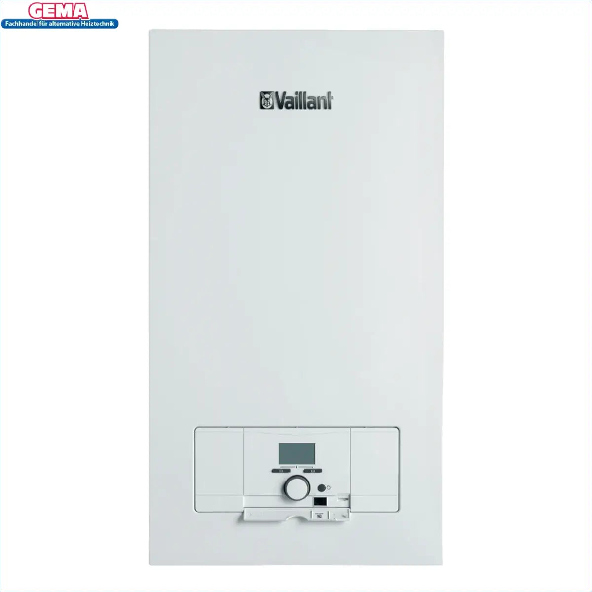Weiße Vaillant eloblock Wandheizung, optisch komplett überarbeitetes Heizgerät inklusive Pumpe