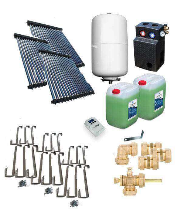 Solarpaket Röhrenkollektor.