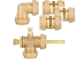 Brass plumbing fittings für Solarpaket Flachkollektoren AMX2.85 11.48 m²