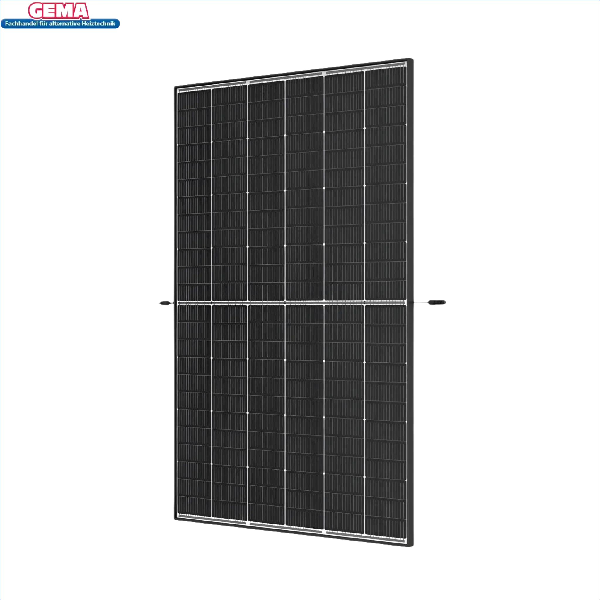 Schwarzes rechteckiges Solar-Panel mit Glas-Glas Black Frame für 10 kWp PV-Anlage