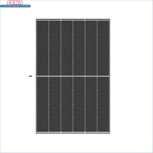 Rectangular Solar Panel für 10 kWp PV-Anlage mit Glas-Glas Black Frame und 15kW Speicher