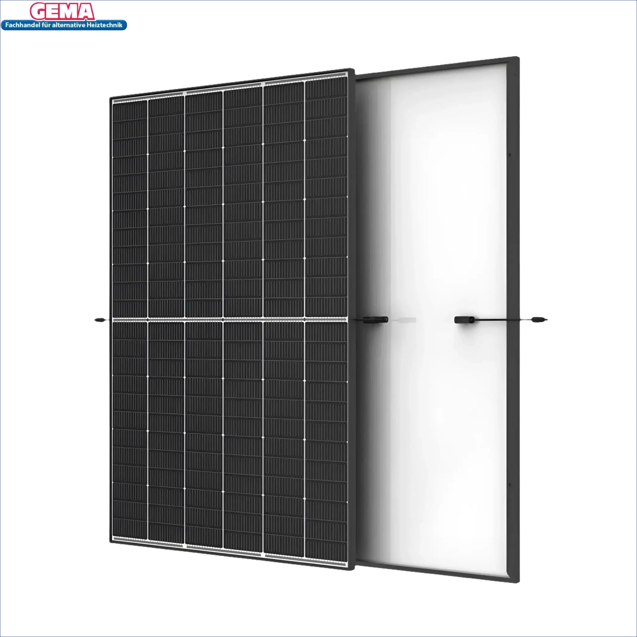 Bifaziale Solarzelle im Glas-Glas Black Frame für 10 kWp PV-Anlage mit 15kW Speicher