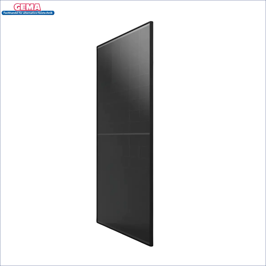 🌞 Hochwertiges Solarmodul 445Wp für 1780Wp Balkonkraftwerk, Fullblack Design, optimiert für hohe Effizienz.