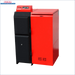 Rotes und schwarzes Heizgerät Thermoflux Pelling 25/230 mit Pufferspeicher