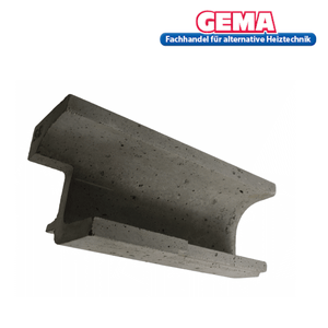 Precast Betondecke mit T-Profil und Bogenende für Schamottestein Attack SLX