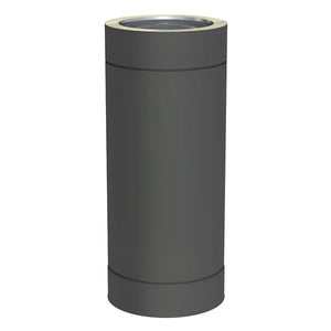 Graue zylindrische Abfalltonne DW Neo 150 schwarz für modernes Design und anspruchsvolle Anwendungen