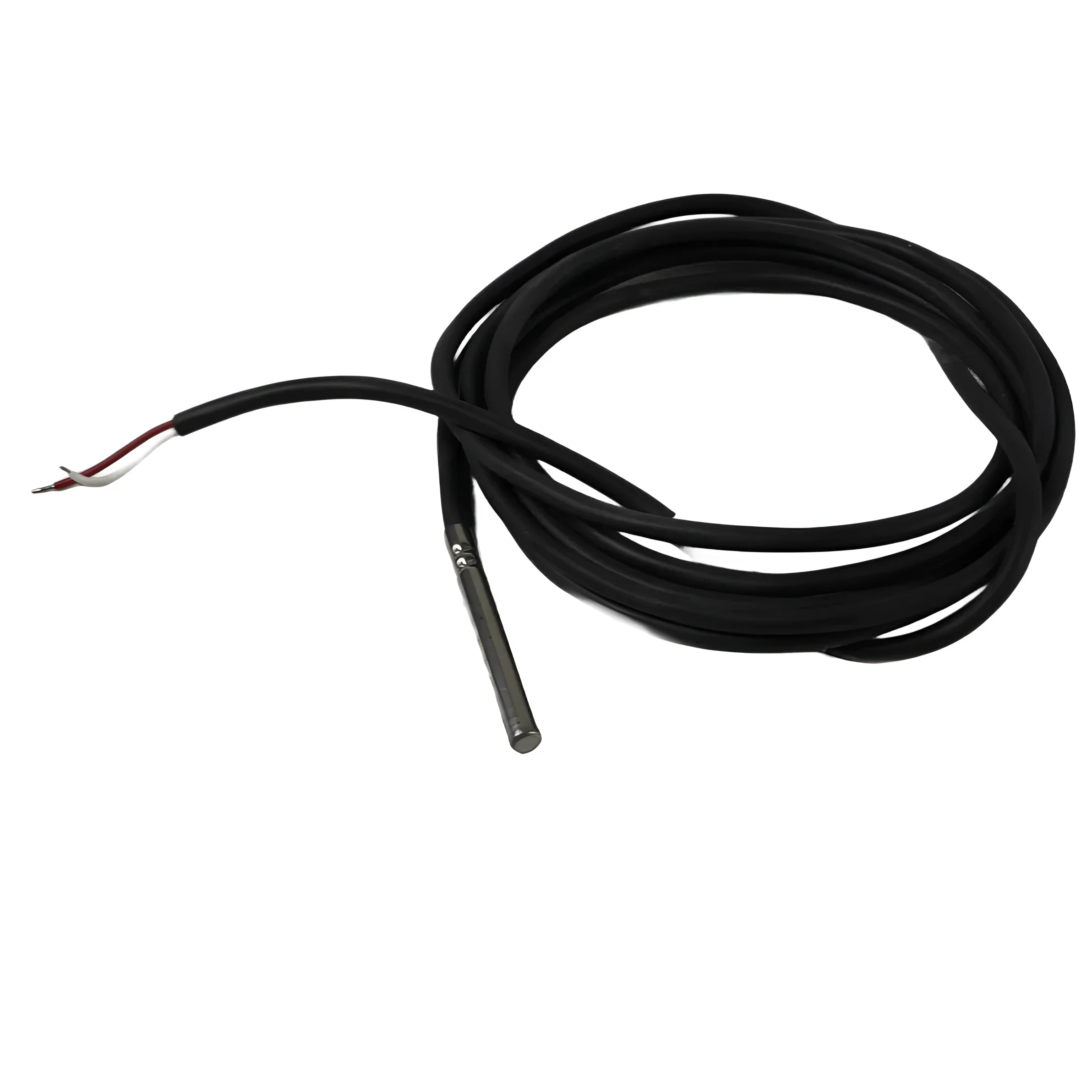 Blackes Kabel mit Metallsensor für Attack Kesselfühler für Lambda-Kessel in Holz & Pelletöfen