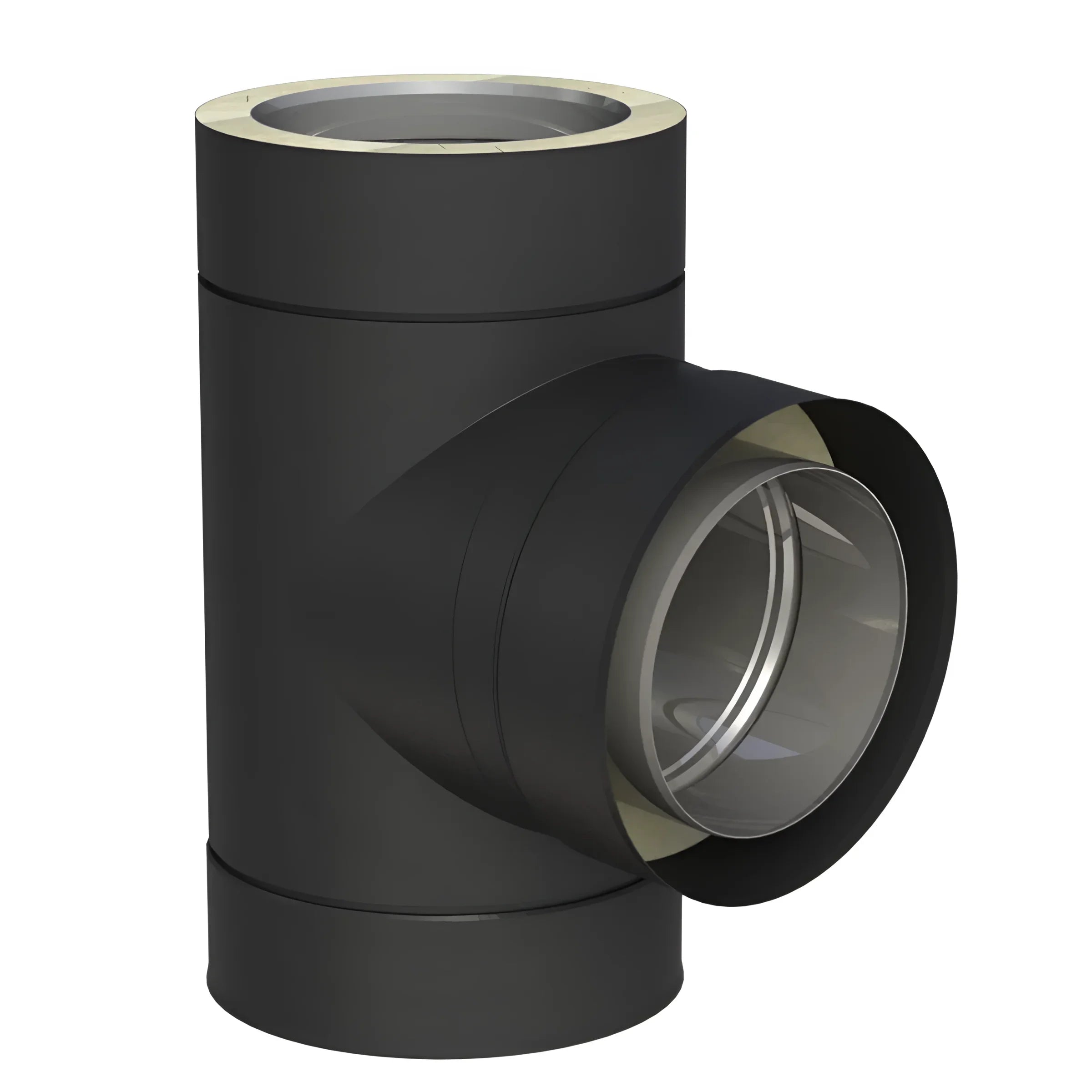 Schwarzer Metallrohrfitting für anspruchsvolle Anwendungen im modernen Design, DW Neo 150 schwarz