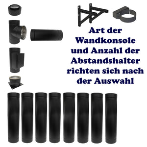 Schwarze Neo Schwarz Schornsteinrohrkomponenten für modernes Design und anspruchsvolle Anwendungen
