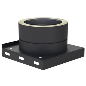 Schwarze Metalldschmauerstütze DW Neo 150 für modernes Design und anspruchsvolle Anwendungen