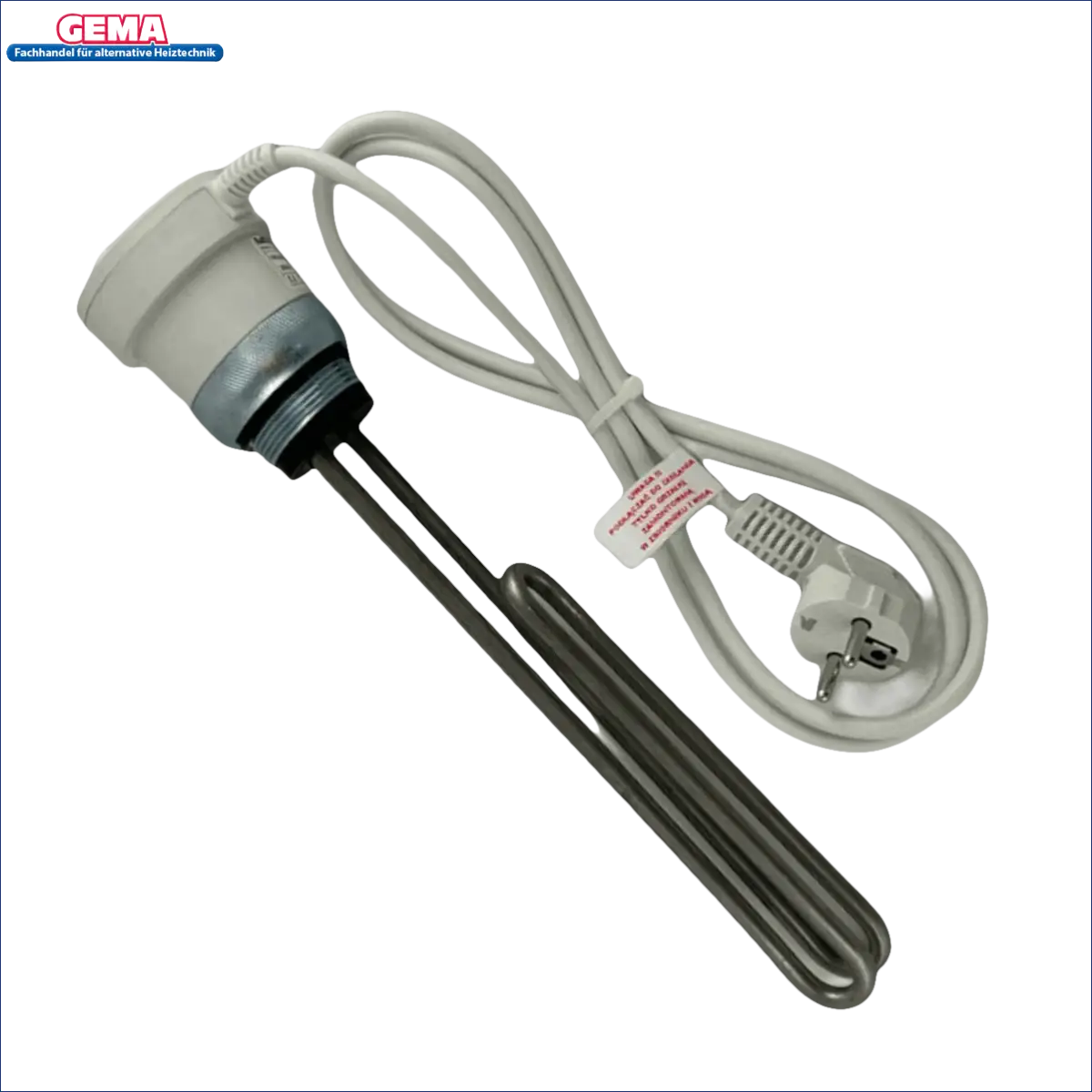 Immersionsheizer mit elektrischem Kabel und Stecker für Brauchwasserspeicher 150 L