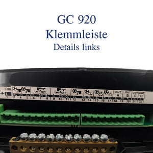 Elektrische Klemme im Gema Control 920 mit Internetmodul Econet für witterungsgeführte Heizungssteuerung
