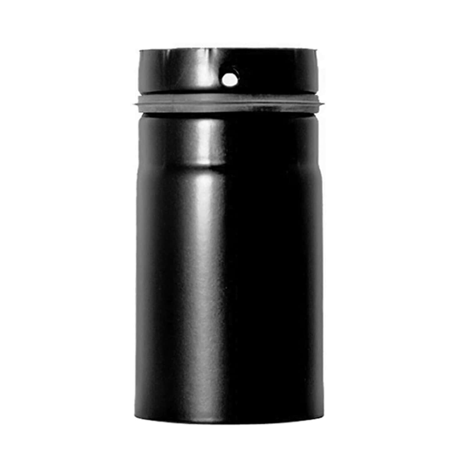 Schwarzer Metallrohrfitting für Pelletöfen geeignet als Boiler-Zubehör, robust und langlebig
