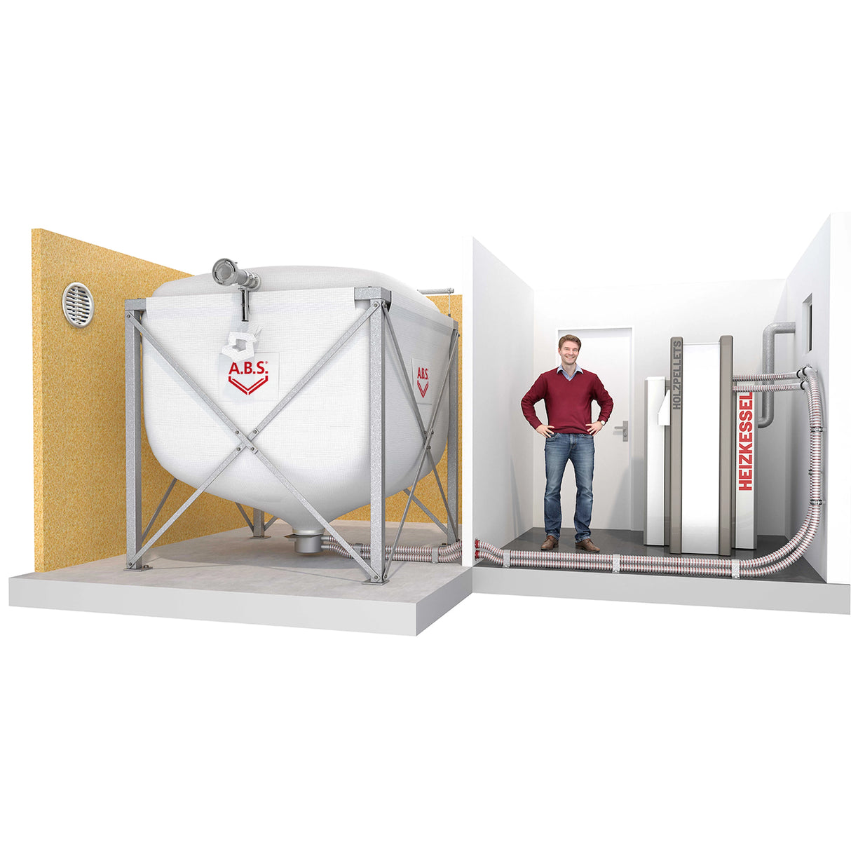 A.B.S. Silos na pellet Flexilo Standard