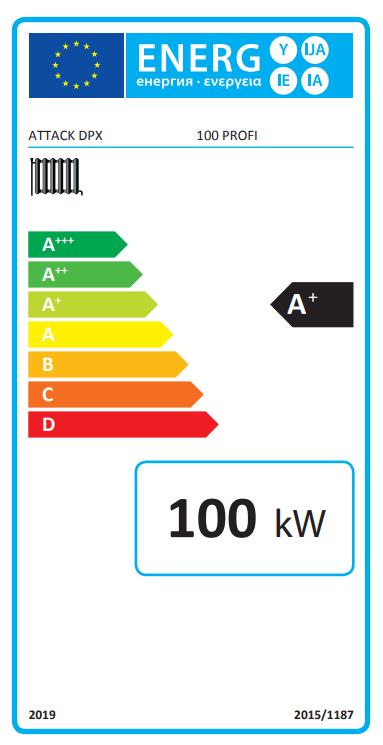Puidugasistuskatel Attack DPX 100 Profi 100 kW halupuidule