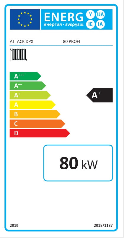 Wood gasification boiler Attack DPX 80 Profi 80 kW
