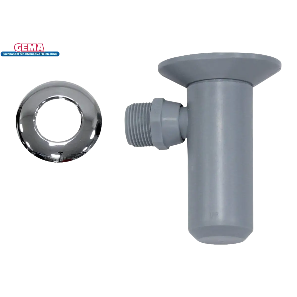 Plumbing fixture mit chromem Scutcheon unistor exclusive vih für Ablauftrichter mit Siphon