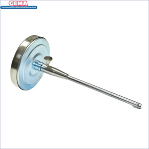 Rauchgasthermometer von Afriso für Boilers mit rundem Zifferblatt