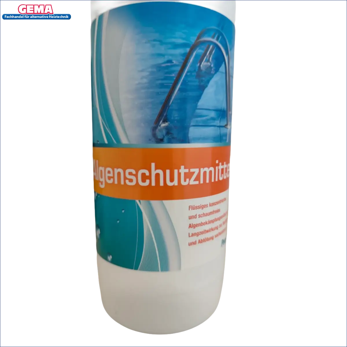 Algenschutzmittel 1L für sauberes 🏊‍♀️Poolwasser 💧. Effektiver Schutz gegen Algen für ungestörtes Badevergnügen.