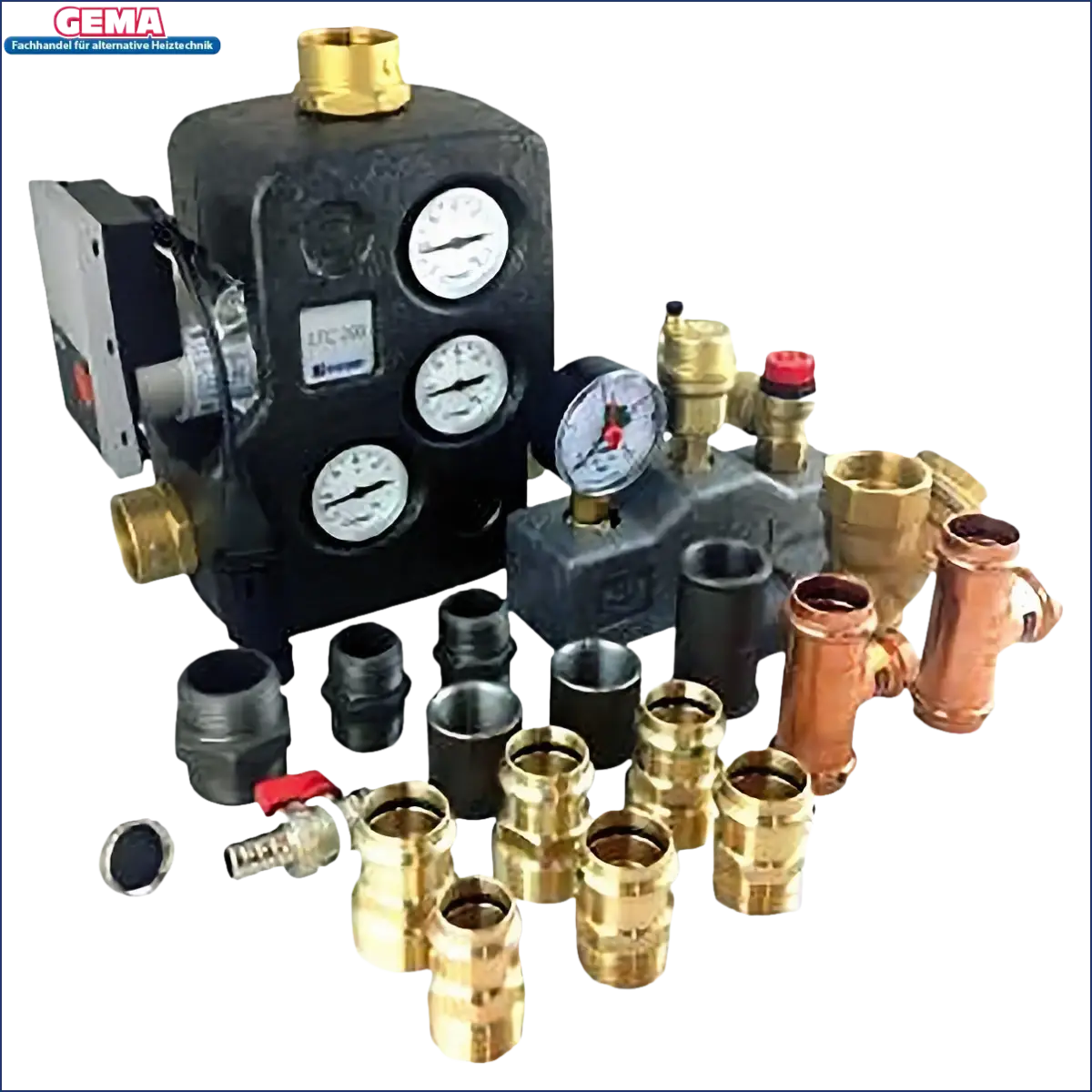 Plumbing and heating components for Anschlusspaket Thermoflux Pelling Heizkessel