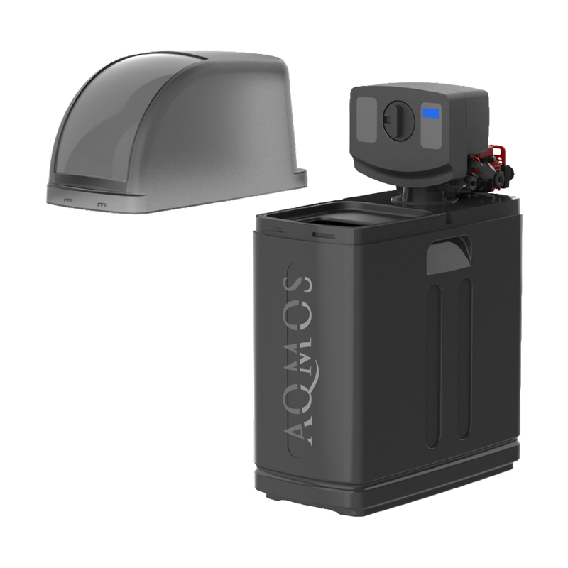 Aqmos ūdens mīkstināšanas iekārta R2D2-32 BLACK EDITION ar pieslēguma komplektu 1"