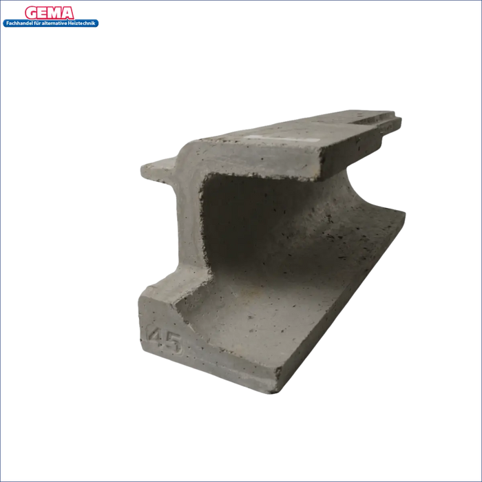 Grafischer grauer Beton-I-Profilblock für Attack SLX Schamottstein 40-55 kW