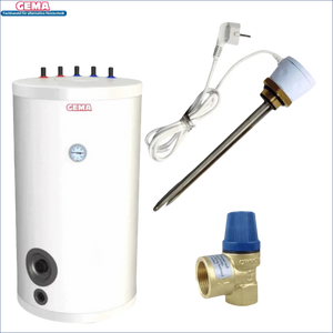 Weiße Brauchwasserspeicher 150 L mit Incoloy 825 Heizstab, technische Daten, Anschluss Vorlauf