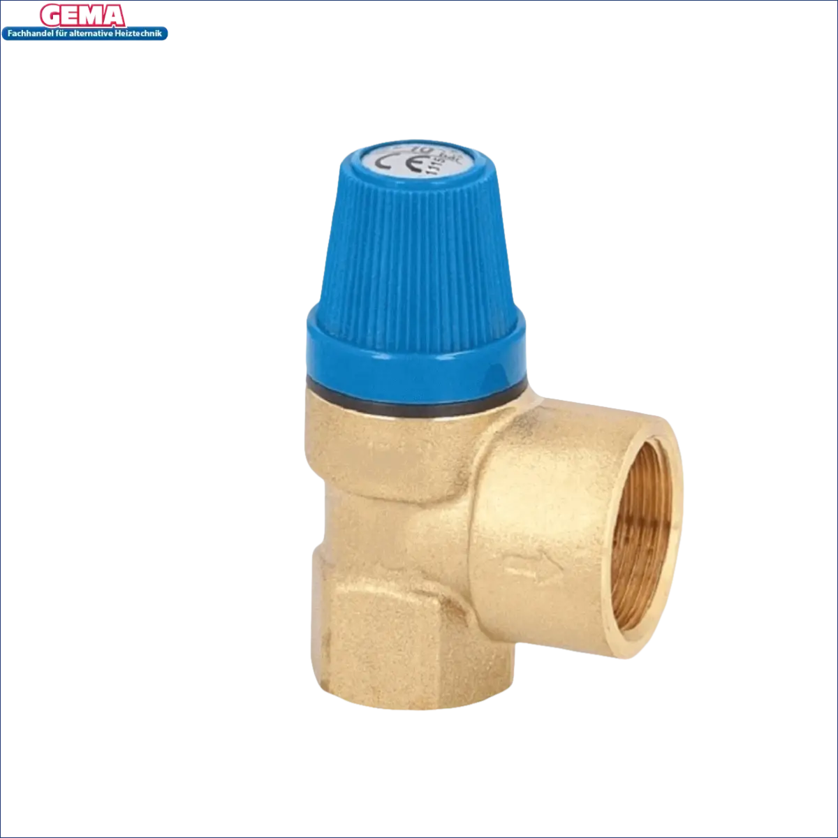 Brassdruckreduzierventil mit blauer Einstellknopf für Brauchwasserspeicher 150 L mit Incoloy 825 Heizstab
