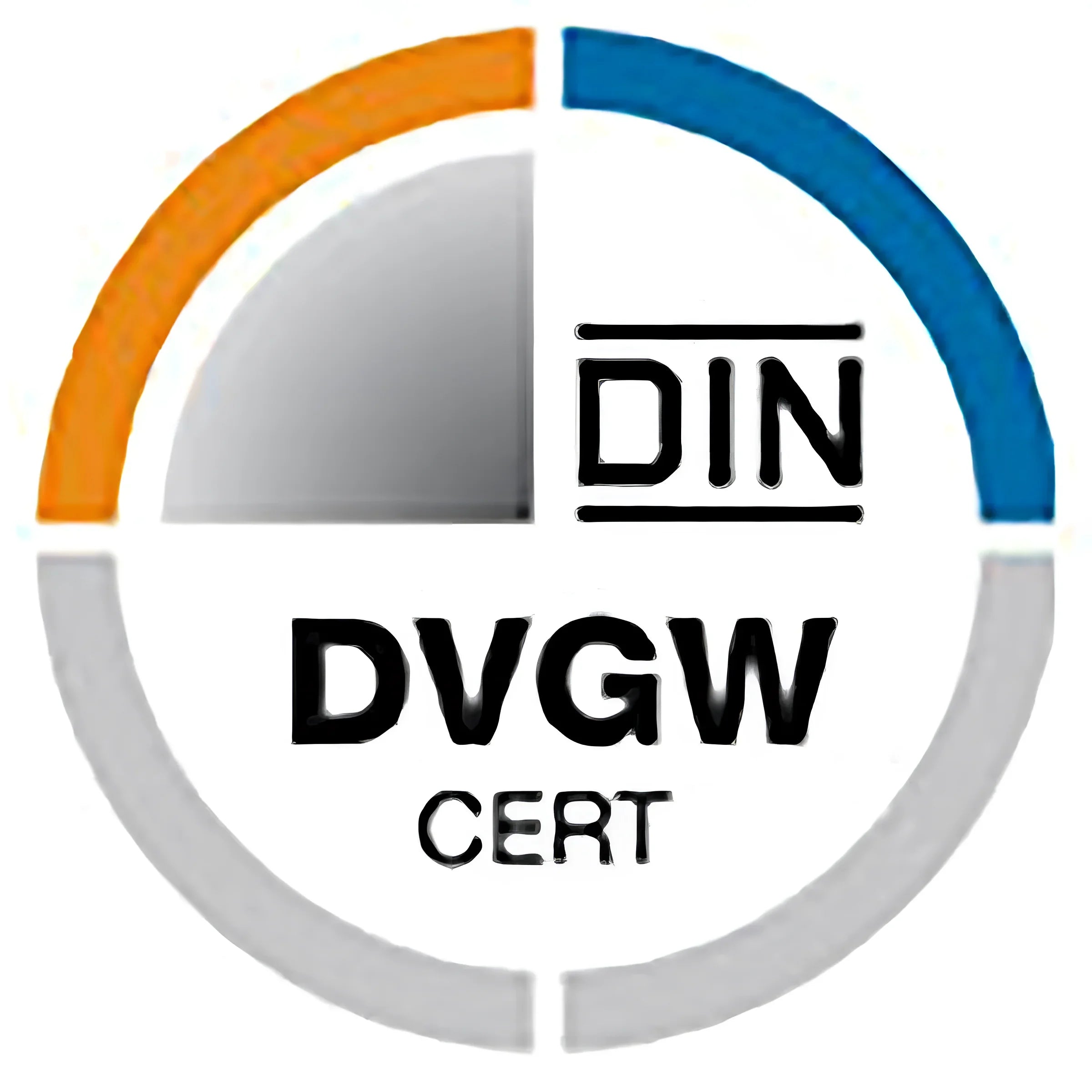 DIN DVGW CERT Logo auf PTFE Gewindedichtband Klasse FRp für Kalt- und Boileranwendungen