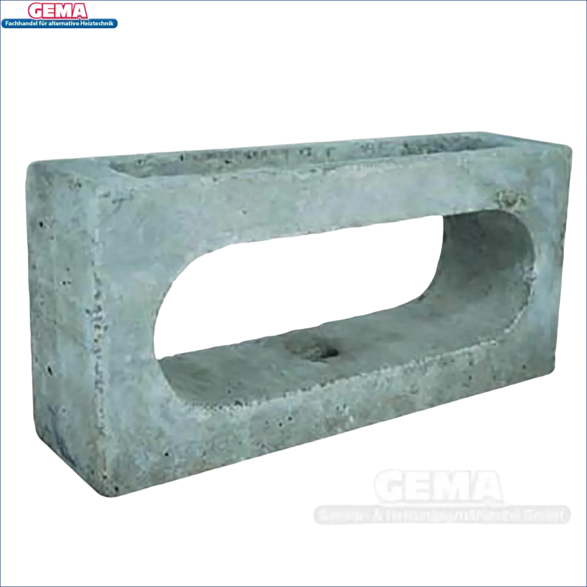 Originalersatzteil für Festbrennstoffkessel Irleh Plus mit rechteckigem Betonblock und Öffnung