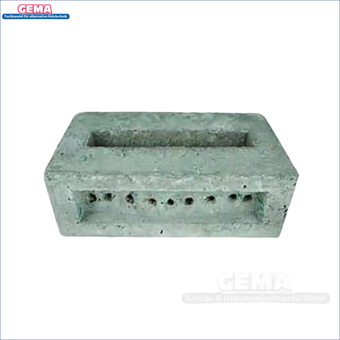 Rechteckiger Betonblock mit Löchern für Düsenstein Irleh Plus 30/40 kW