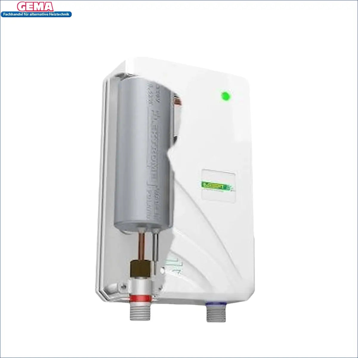Weißer Durchlauferhitzer Neo 230V für kleineren Warmwasserbedarf, ideal für effizienten Gebrauch
