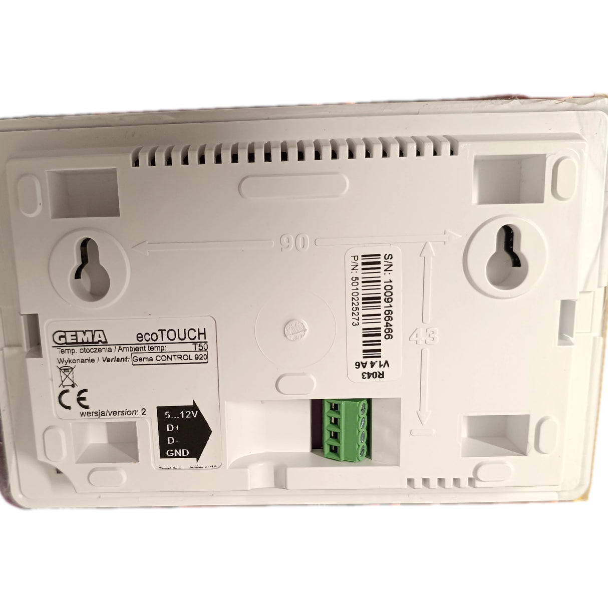 Extentat Thermostat Pokój Plum Ecotouch GC920 do sterowania ogrzewaniem