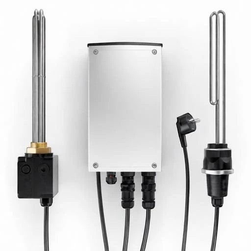 GEMA Shop Nexol NEX R2 PV-Heizstab-Set mit Energy Controller und zwei Einschraubheizkörpern für Warmwasserspeicher