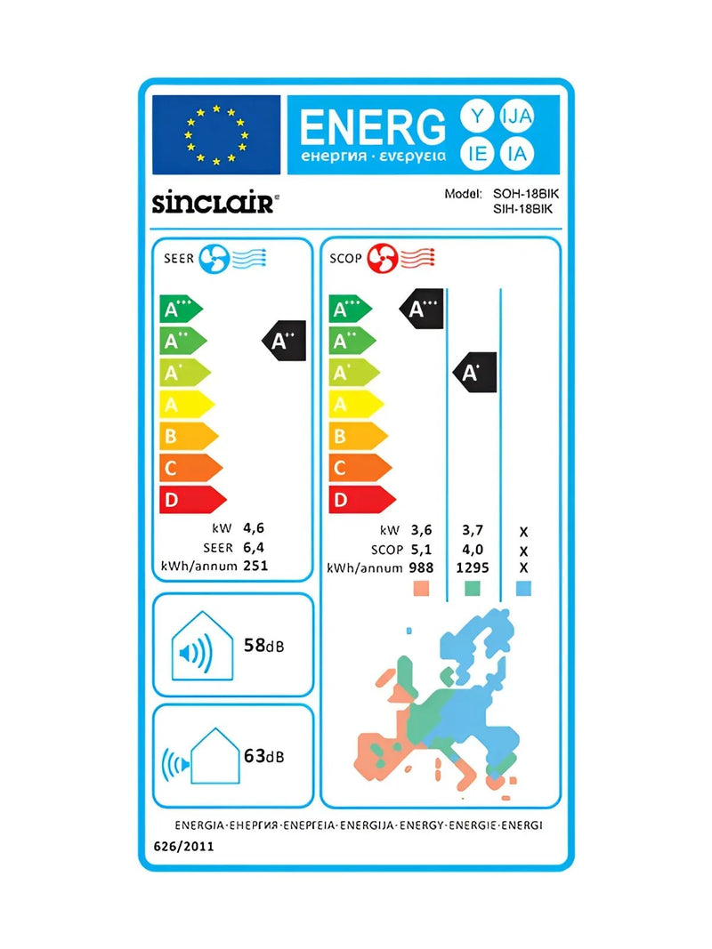 Keyon Split - Klimaanlage YAA1FB6 mit Frostschutz Funktion - GEMA Shop