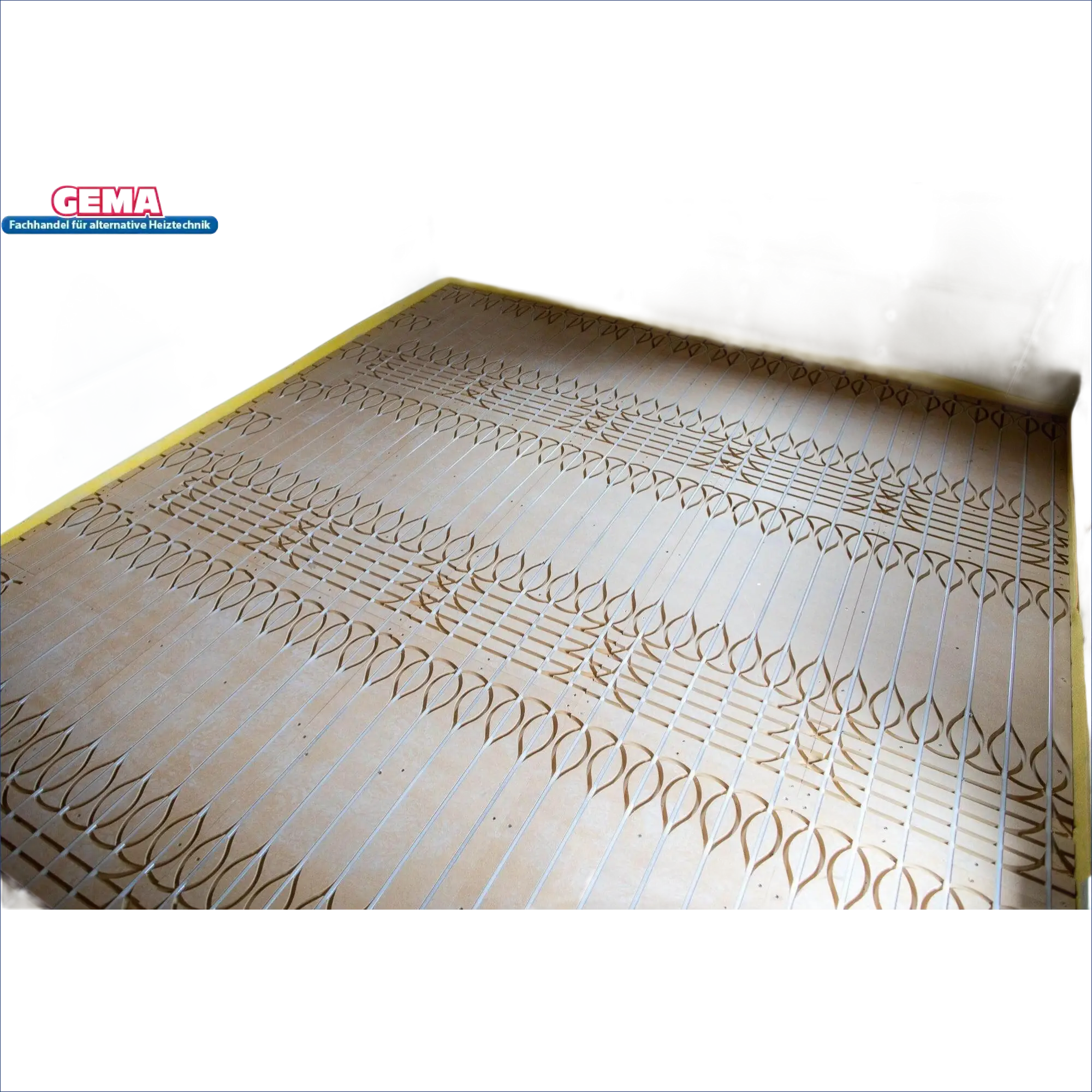 Unterbodenheizung Installation mit Öko Floor Flächenheizsystem Komplett Set 15,0m²