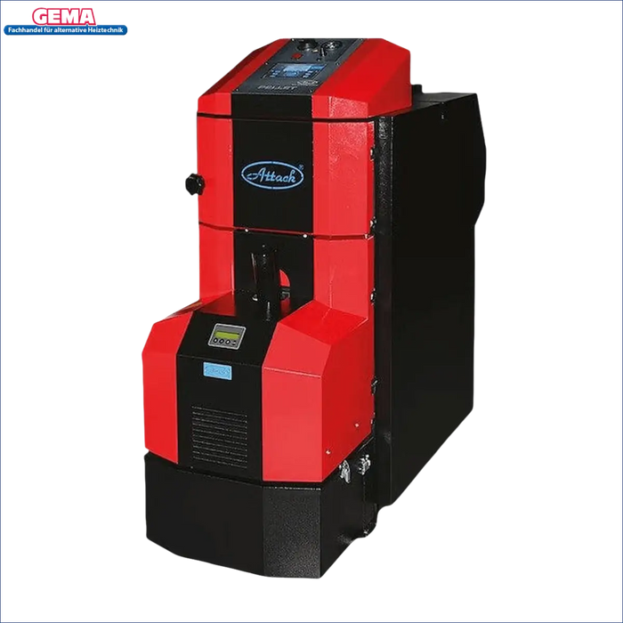 Rotes und schwarzes Heizsystem des Pelletheizung Attack Pellet 30 Automatic Plus
