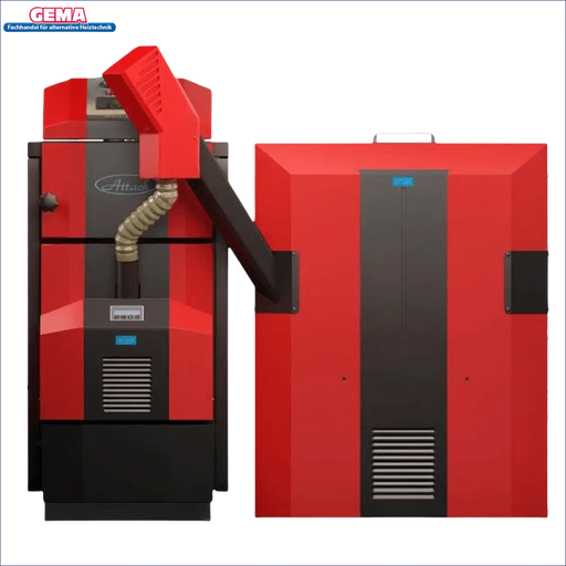 Rotes und schwarzes Heizsystem für Pelletheizung Attack Pellet 30 Automatic Plus