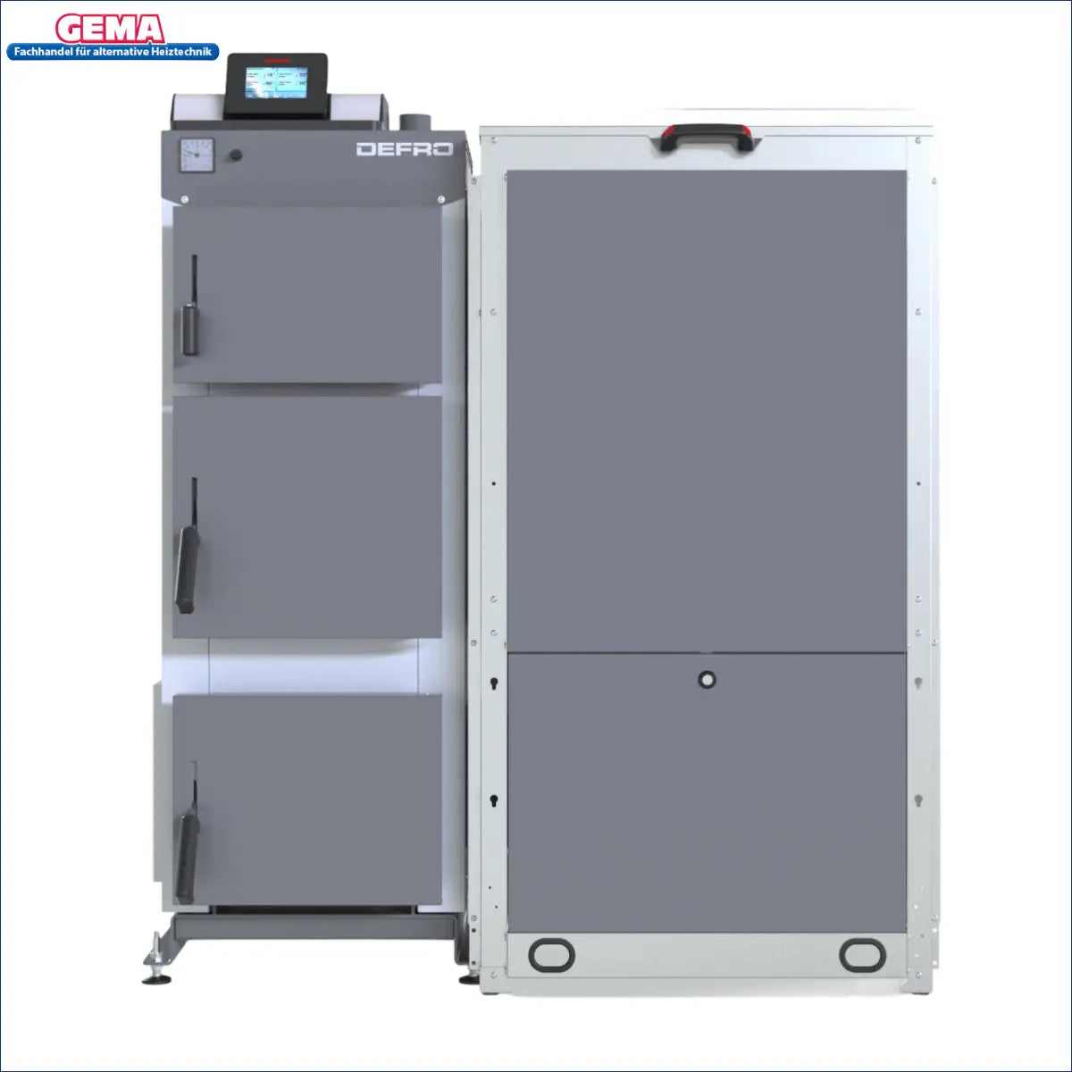 Defro Optima 18 kW Pelletkessel mit modernem Design und Steuerung 📊, effizient für Heizungs- und Warmwassererzeugung 💧.