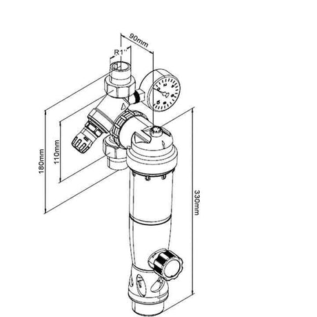 Rückspülfilter mit Druckminderer SYR - GEMA Shop