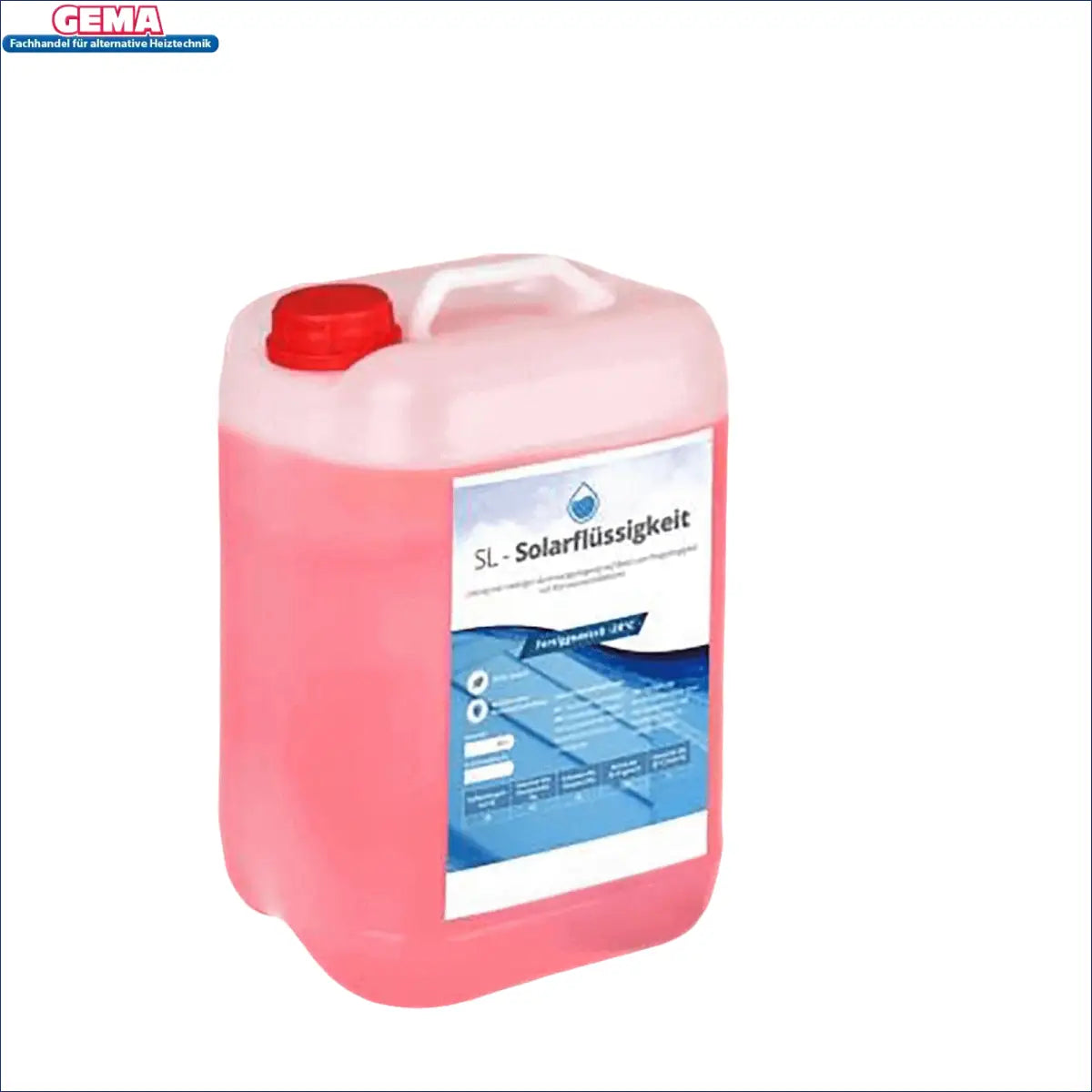 Pink Solarflüssigkeit in Plastikbehälter für Boiler-Zubehör, bis -22°C geeignet