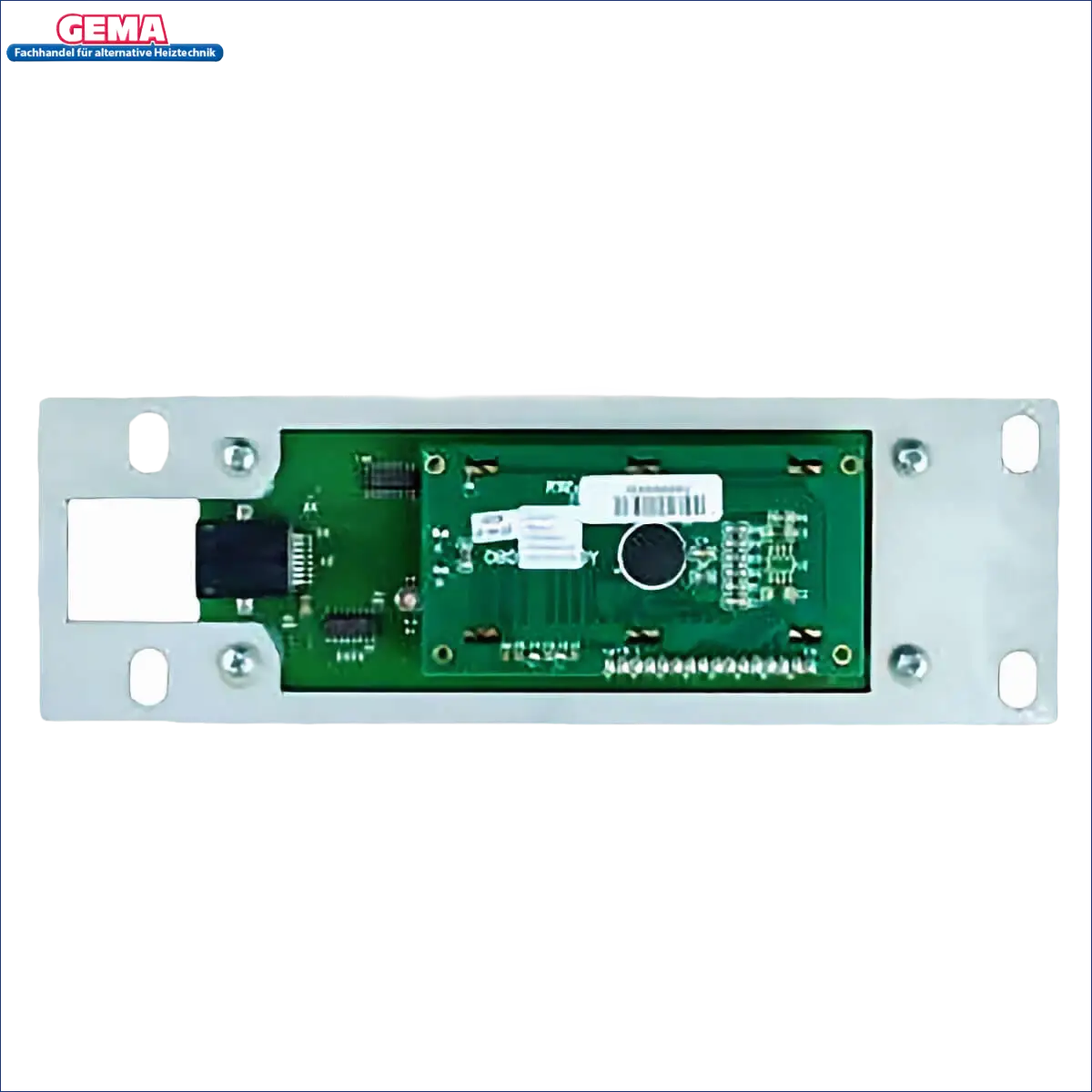 Montiertes grünes Schaltkreisboard im ThermoFlux Pelling ECO Interio Minitherm Aqua Display