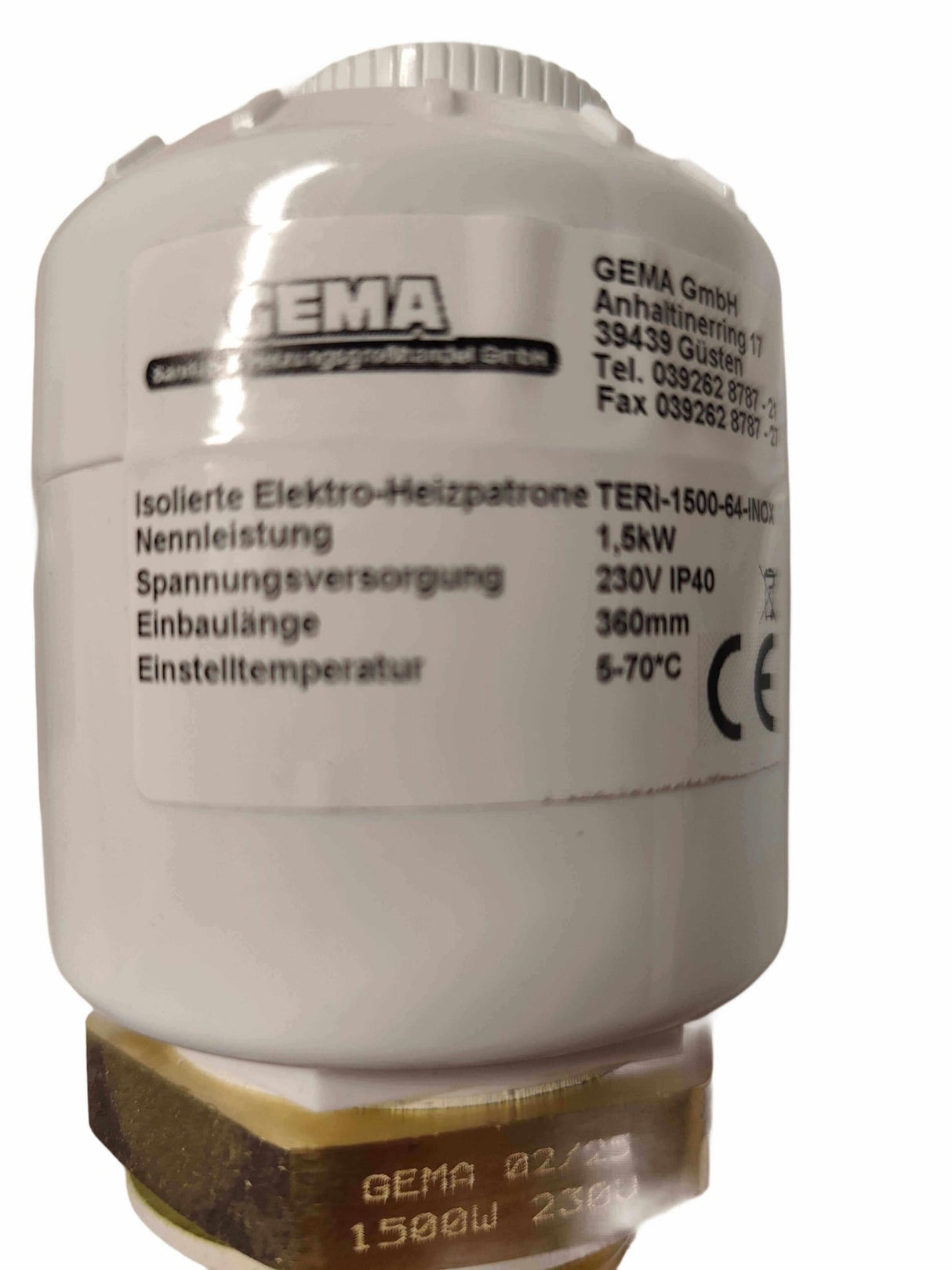 Trinkwasserspeicher 100 Liter plus Heizstab TERi 2,0 kW - GEMA Shop