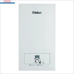 Weiße Vaillant eloblock Wandheizung, optisch komplett überarbeitetes Heizgerät inklusive Pumpe